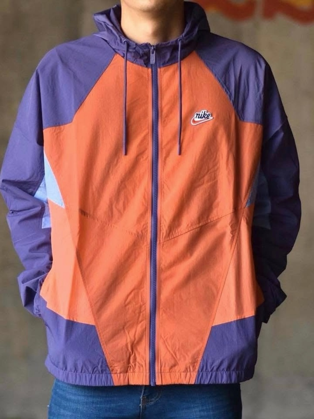 NIKE heritage windrunner colorblock signature jacket